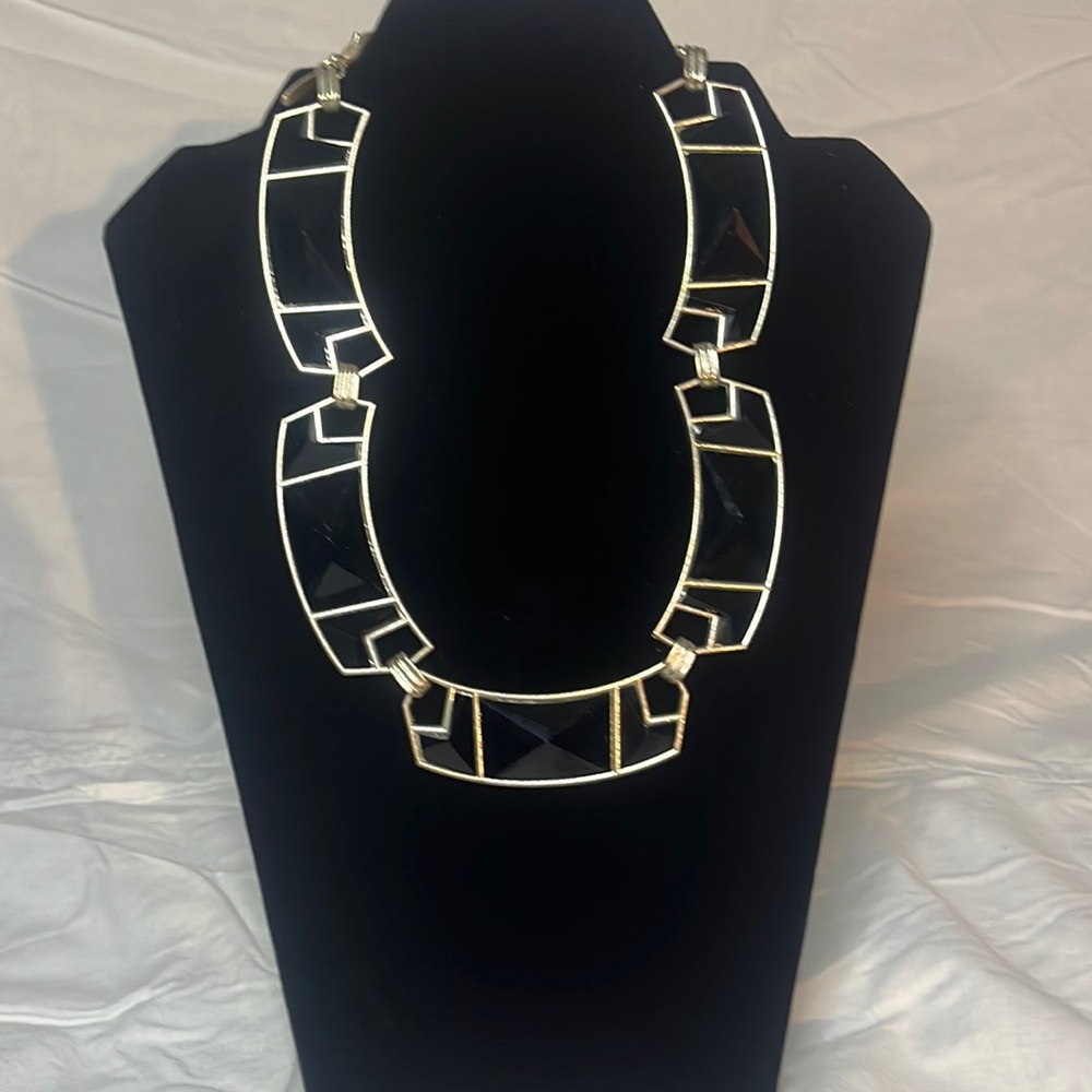 Silver & Black necklace
